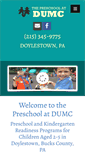 Mobile Screenshot of dumcpreschool.co